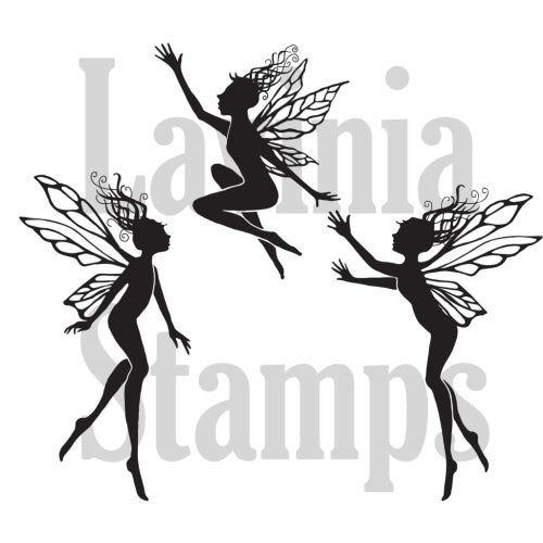 Lavinia Stamps Three Dancing Fairies LAV136a