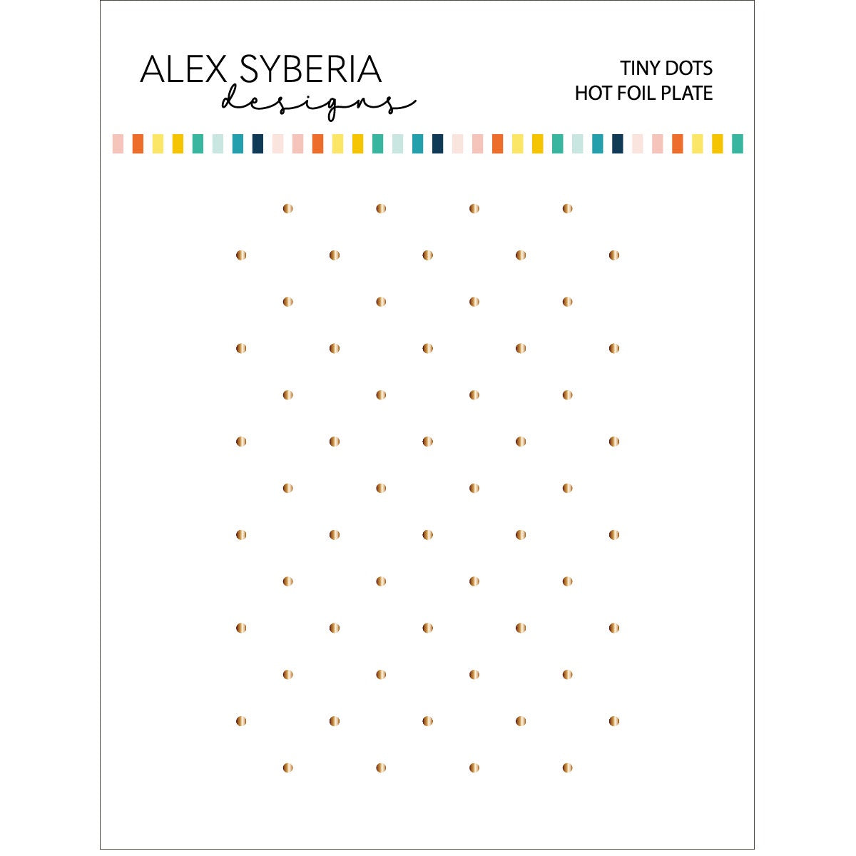 Alex Syberia Designs Tiny Dots Hot Foil Plate