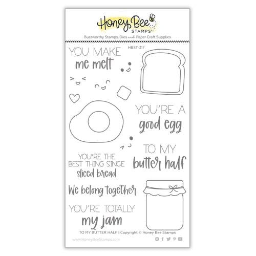 HoneyBee To My Butter Half | 4x6 Stamp Set