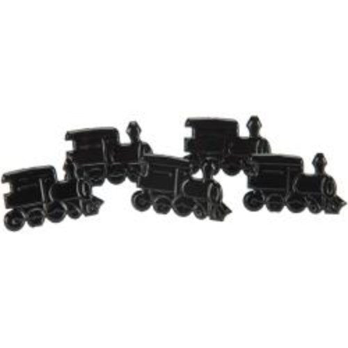 Eyelet Outlet Shape Brads 12/Pkg Trains