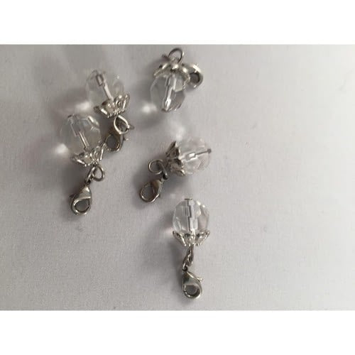 Auzz Trinklets Pearl Charms 5/pack Transparent Bead Charm white – Auzz ...