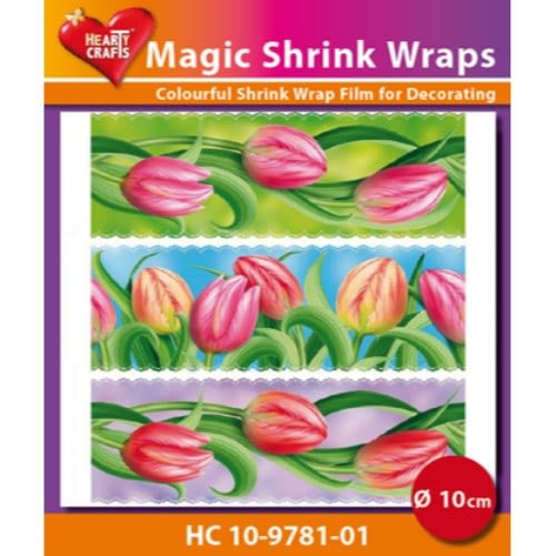 Hearty Crafts Magic Shrink Wraps, 10 cm Tulips