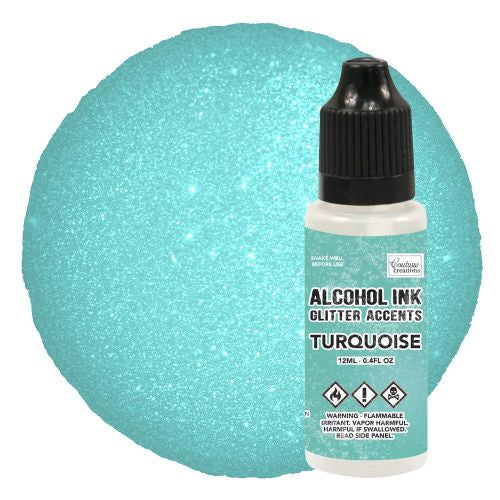 Couture Creation A Ink Glitter Accents Turquoise - 12mL