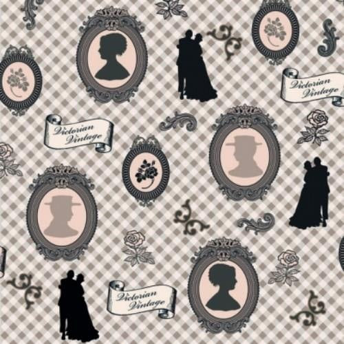 ATK Napkins Victorian Vintage Brown