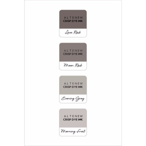 Altenew Warm Gray Crisp Dye Ink Mini Cube Set