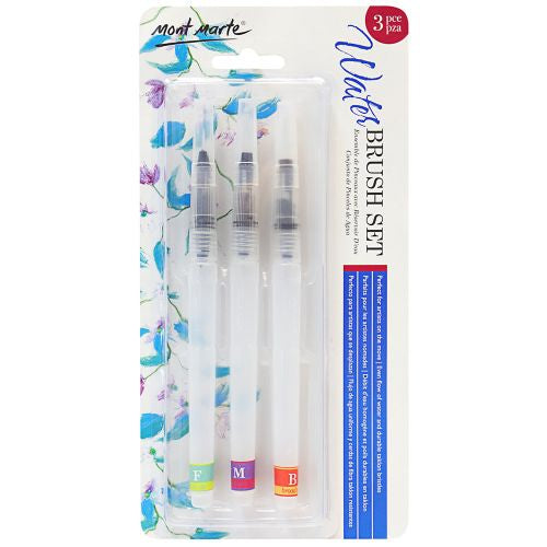 Mont Marte Signature Waterbrush Set 3pce