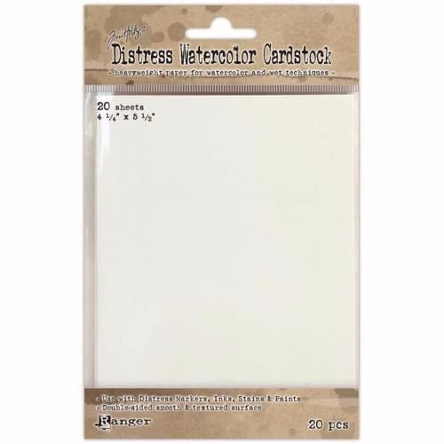 Tim Holtz Distress Watercolor Cardstock 20/Pkg 4.25"X5.5"