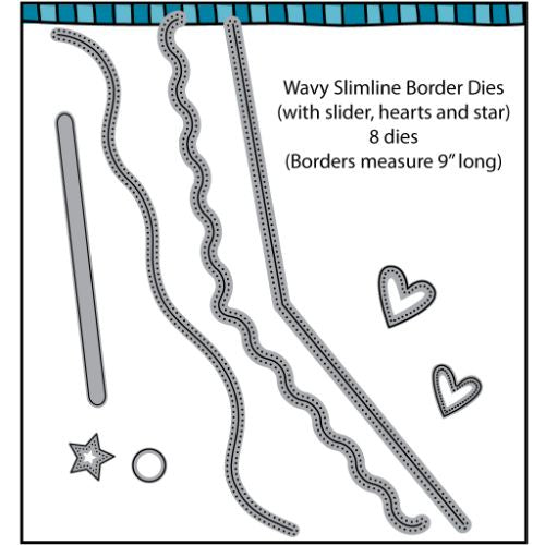 D2BA Wavy Slimline Border Dies