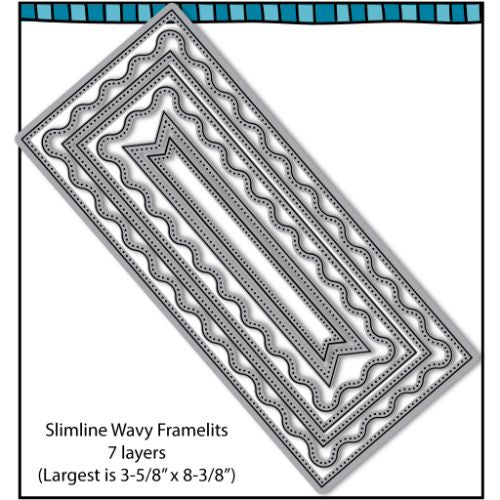 D2BA Wavy Slimline Framelit Dies