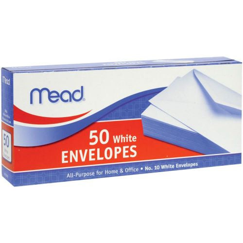 Mead Boxed Envelopes 4.125"X9.5" 50/Pkg Regular #10