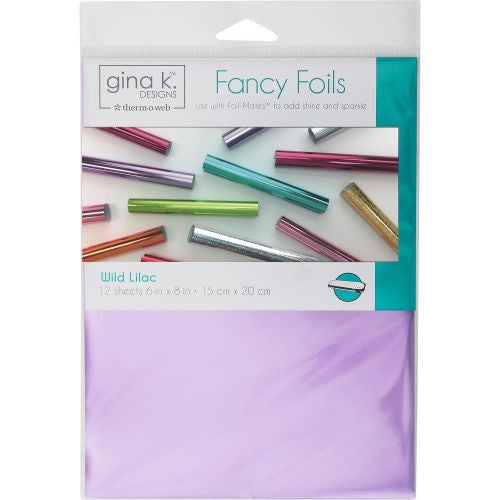 Gina K Designs Fancy Foil 6"X8" 12/Pkg Wild Lilac