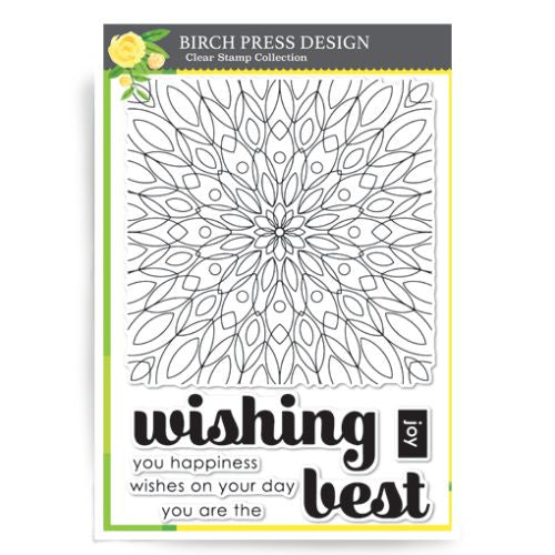 Birch Press Design Wishing mandala clear stamp set