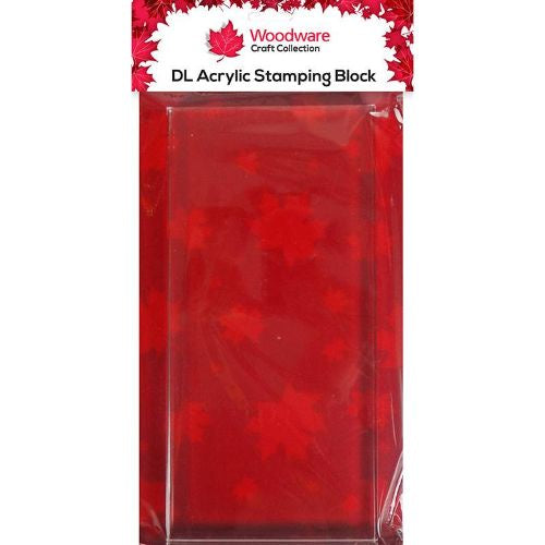 Woodware DL Acrylic Stamping Block/ Slimline