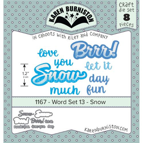 Karen Burniston Dies Word Set 13 - Snow